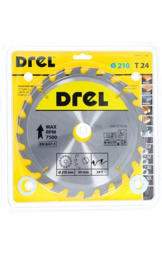 Drel Tarcza do pilarki widiowa 210 x 30 mm, 24T CON-TCT-2102