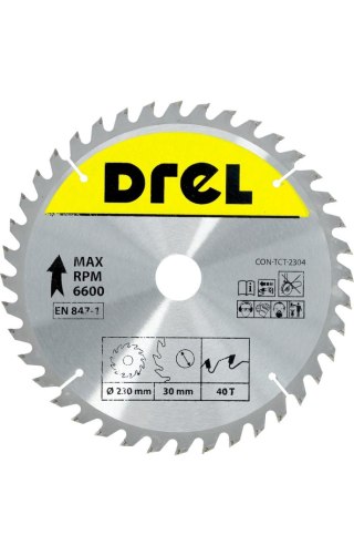 Drel Tarcza do pilarki widiowa 230 x 30 mm, 40T CON-TCT-2304