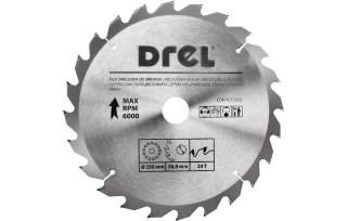 Drel Tarcza do pilarki widiowa 250 x 30 mm, 24T CON-TCT-2502