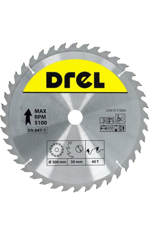 Drel Tarcza do pilarki widiowa 300 x 30 mm, 40T CON-TCT-3004