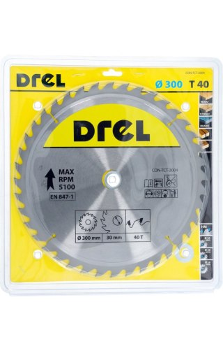 Drel Tarcza do pilarki widiowa 300 x 30 mm, 40T CON-TCT-3004