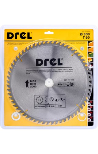 Drel Tarcza do pilarki widiowa 300 x 30 mm, 60T CON-TCT-3006