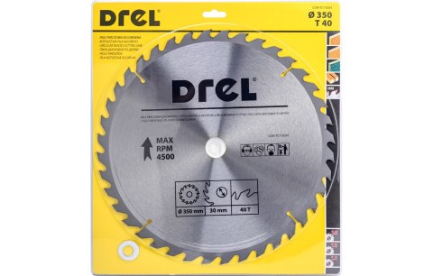 Drel Tarcza do pilarki widiowa 350 x 30 mm, 40T CON-TCT-3504