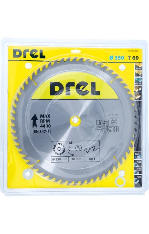 Drel Tarcza do pilarki widiowa 350 x 30 mm, 60T CON-TCT-3506