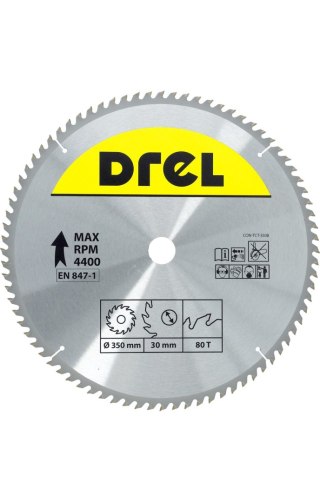 Drel Tarcza do pilarki widiowa 350 x 30 mm, 80T CON-TCT-3508