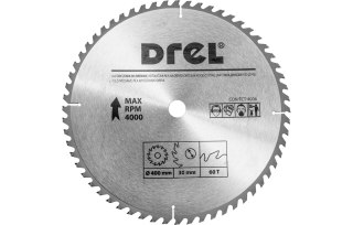 Drel Tarcza do pilarki widiowa 400 x 30 mm, 60T CON-TCT-4006