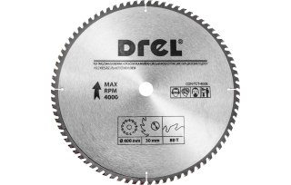 Drel Tarcza do pilarki widiowa 400 x 30 mm, 80T CON-TCT-4008