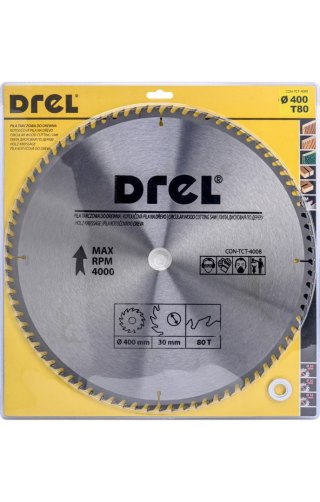 Drel Tarcza do pilarki widiowa 400 x 30 mm, 80T CON-TCT-4008