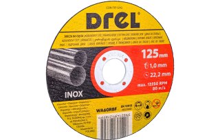 Drel Tarcza korundowa 125 x 1.0 x 22.2 mm, do metalu, Inox CON-TIF-1210