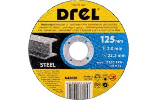 Drel Tarcza korundowa 125 x 2.0 x 22.2 mm, do metalu CON-TMF-1220