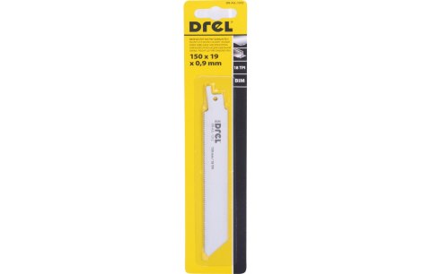 Drel Brzeszczot do piły szablastej 150 x 19 x 0.9 mm, 18TPI, do metalu DR-AJL-1312 Drel Brzeszczot do piły szablastej 150 x 19 x 0.9 mm, 18TPI, do metalu DR-AJL-1312