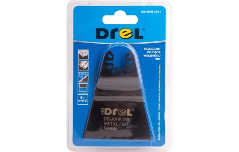 Drel Brzeszczot do urządzenia wielofunkcyjnego, 65 mm, do drewna, PVC, metalu, płyty kartonowo-gipsowej DR-ANW-2301 Drel Brzeszczot do urządzenia wielofunkcyjnego, 65 mm, do drewna, PVC, metalu, płyty kartonowo-gipsowej DR-ANW-2301
