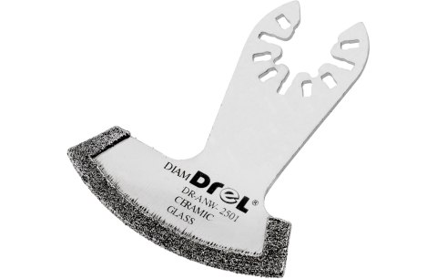 Drel Brzeszczot do urządzenia wielofunkcyjnego, nasyp diamentowy, 60 mm, do ceramiki, do usuwania zapraw DR-ANW-2501 Drel Brzeszczot do urządzenia wielofunkcyjnego, nasyp diamentowy, 60 mm, do ceramiki, do usuwania zapraw DR-ANW-2501