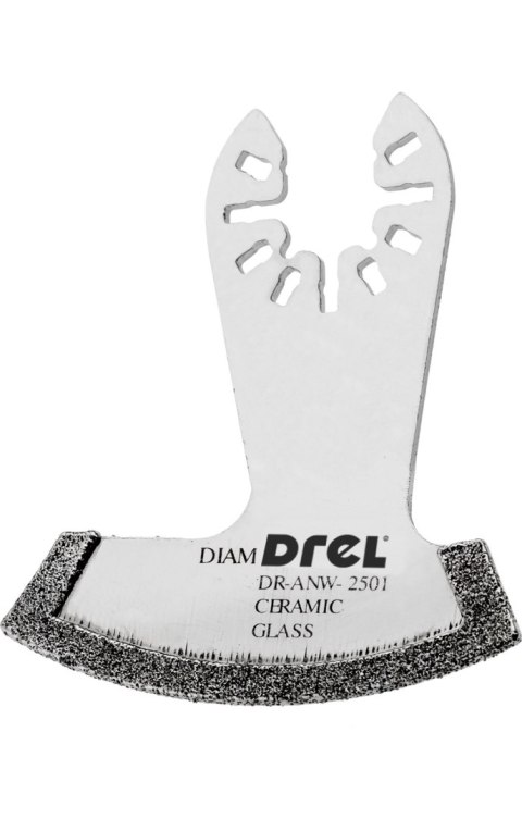 Drel Brzeszczot do urządzenia wielofunkcyjnego, nasyp diamentowy, 60 mm, do ceramiki, do usuwania zapraw DR-ANW-2501 Drel Brzeszczot do urządzenia wielofunkcyjnego, nasyp diamentowy, 60 mm, do ceramiki, do usuwania zapraw DR-ANW-2501
