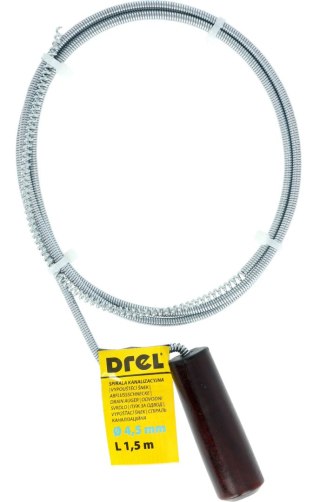 Drel Spirala kanalizacyjna ocynkowana 4.5 mm, 1.5 m CON-ZSK-0401