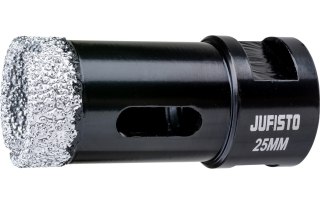 Jufisto Otwornica z nasypem diamentowym 25 mm, M14, diament lutowany JU-AOD-1325