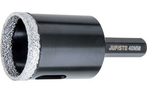 Jufisto Otwornica z nasypem diamentowym 40 mm, diament lutowany JU-AOD-1240