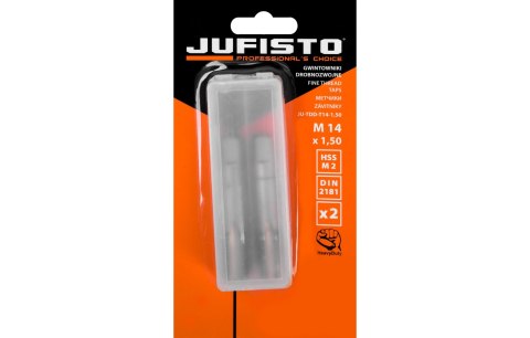 Jufisto Gwintowniki drobnozwojne M14 x 1.50, 2 szt. JU-TDD-T14-1.50