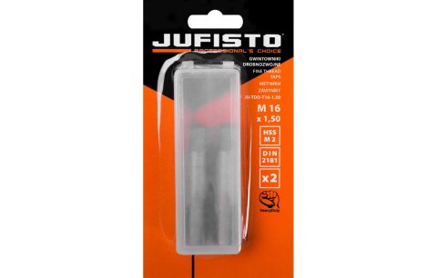 Jufisto Gwintowniki drobnozwojne M16 x 1.50, 2 szt. JU-TDD-T16-1.50