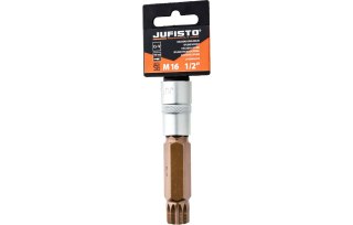 Jufisto Końcówka Spline na nasadce 1/2", M16 x 100 mm JU-SOW-6216