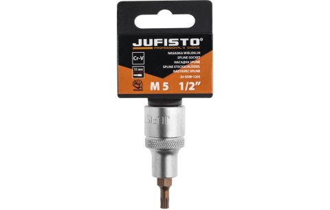 Jufisto Końcówka Spline na nasadce 1/2", M5 x 55 mm JU-SOW-1205