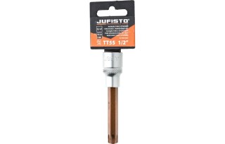 Jufisto Końcówka Torx na nasadce 1/2", TT55 x 100 mm JU-SOX-6255