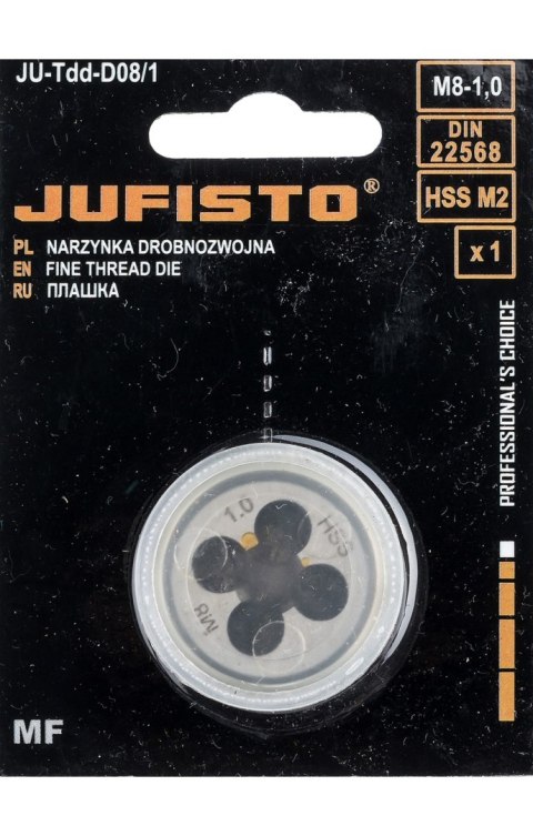 Jufisto Narzynka drobnozwojna M8 x 1 JU-TDD-D08-1