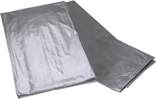 Jufisto Plandeka 10 x 12 m, 120 g/m2, srebrna JU-ZOP-1212