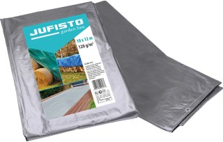 Jufisto Plandeka 10 x 12 m, 120 g/m2, srebrna JU-ZOP-1212