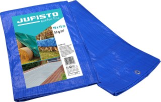 Jufisto Plandeka 10 x 15 m, 50 g/m2, niebieska JU-ZOP-5150