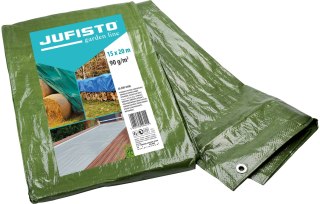 Jufisto Plandeka 15 x 20 m, 90 g/m2, zielona JU-ZOP-9300