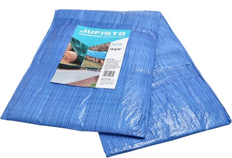 Jufisto Plandeka 2 x 3 m, 50 g/m2, niebieska JU-ZOP-5006