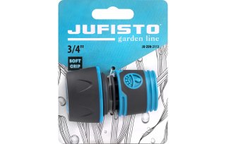 Jufisto Szybkozłączka 3/4', dwumateriałowa, soft-grip JU-ZON-2113