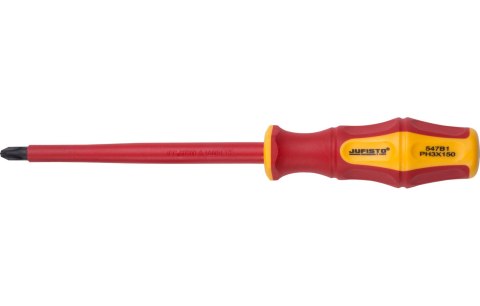 Jufisto Wkrętak izolowany 1000 V, krzyżowy PH3 x 150 mm JU-WKE-1332