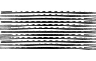Sterg Brzeszczoty do piły włosowej 150 mm, ząb nr. 5, drewno-plastik, 12 szt. S46515