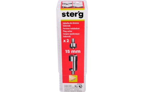 Sterg Sękownik-flekownik do drewna 15 mm, 2 szt. S24515 Sterg Sękownik-flekownik do drewna 15 mm, 2 szt. S24515