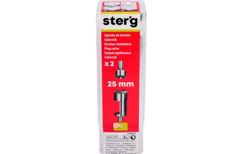 Sterg Sękownik-flekownik do drewna 25 mm, 2 szt. S24525 Sterg Sękownik-flekownik do drewna 25 mm, 2 szt. S24525