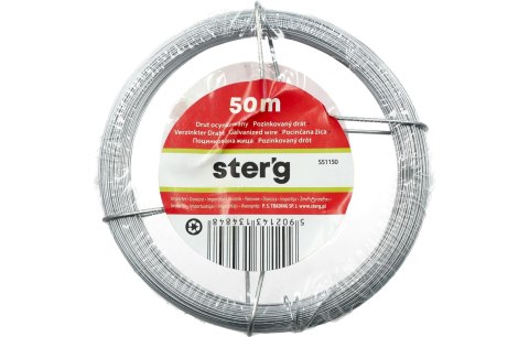 Sterg Drut ocynkowany 50 m (GTU_08) S51150 Sterg Drut ocynkowany 50 m (GTU_08) S51150
