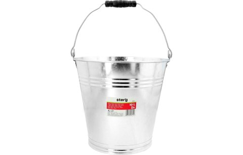Sterg Wiadro metalowe 10L, ocynkowane S49022 Sterg Wiadro metalowe 10L, ocynkowane S49022