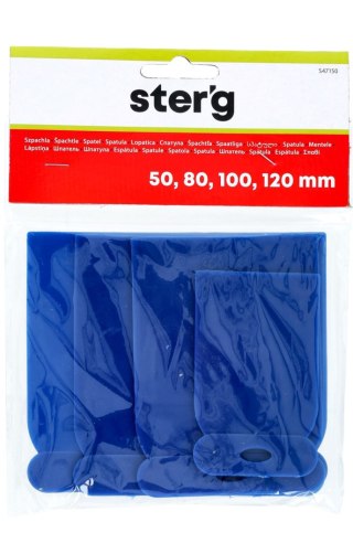 Sterg Zestaw szpachelek japońskich 50, 70, 100, 120 mm, plastikowe S47150