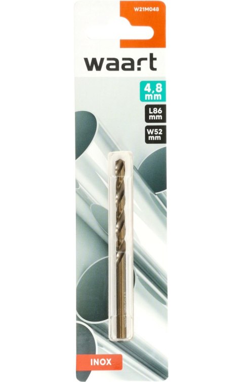 Wart Wiertło kobaltowe do metalu 4.8 mm W21M048