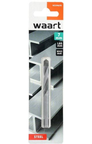 Wart Wiertło z płytką z węglika spiekanego do metalu 7.0 mm- Max RPM 1000-1500 W21M670