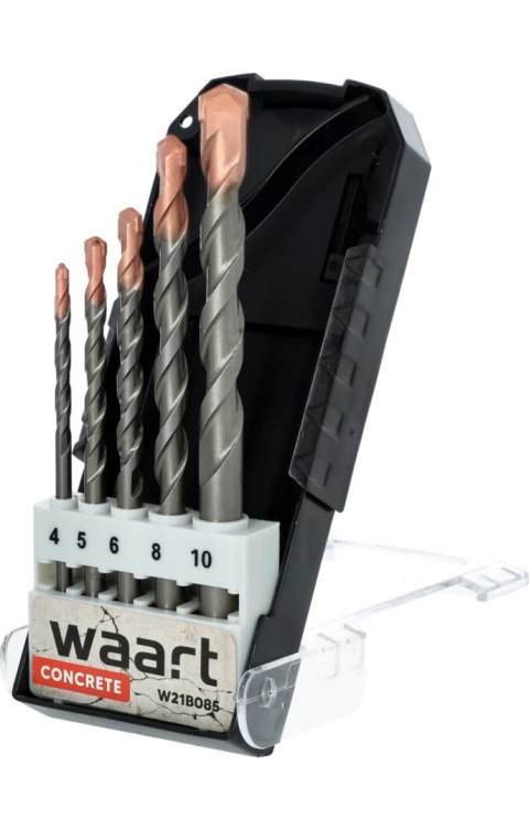 Wart Zestaw wierteł do betonu 4.0-10.0 mm, 5 szt., Prodrill W21B085