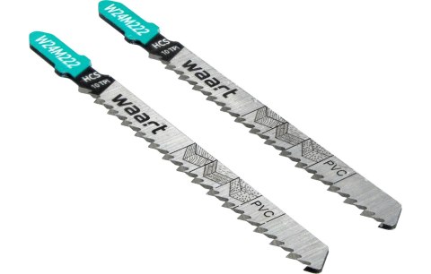 Wart Brzeszczoty do wyrzynarek 75 mm, uchwyt "T", 10TPI, do drewna, płyty wiórowej, sklejki, PVC, 2 szt. W24M222 Wart Brzeszczoty do wyrzynarek 75 mm, uchwyt "T", 10TPI, do drewna, płyty wiórowej, sklejki, PVC, 2 szt. W24M222