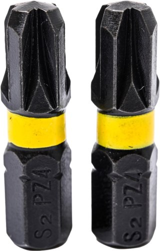 Wart Końcówki wkrętakowe udarowe krzyżowe PZ4 x 25 mm, 2 szt. W29M214