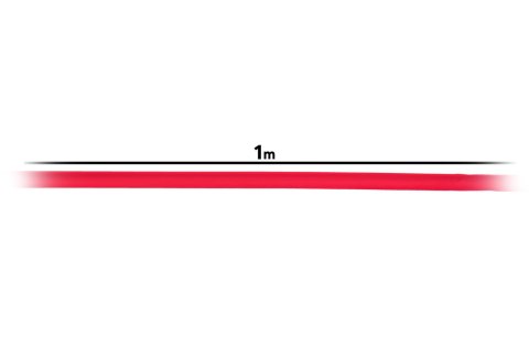 Wart Rurka termokurczliwa 3mm x 1m 2:1 - Czerwona 10szt W31A314