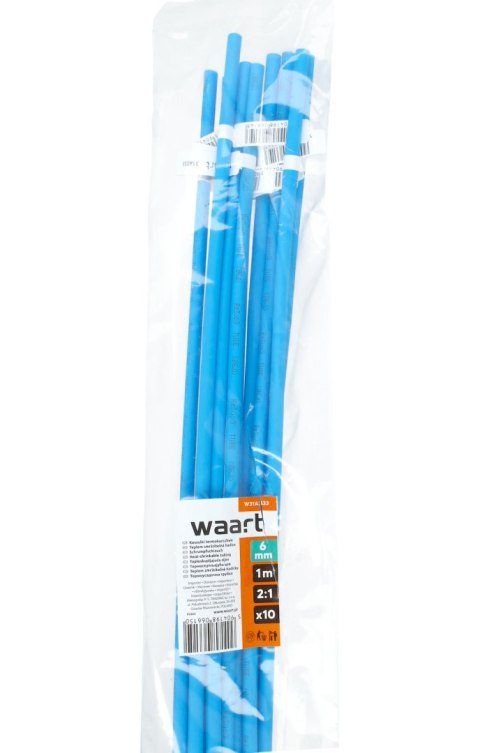 Wart Rurka termokurczliwa 6mm x 1m 2:1 - Niebieska 10szt W31A333 Wart Rurka termokurczliwa 6mm x 1m 2:1 - Niebieska 10szt W31A333