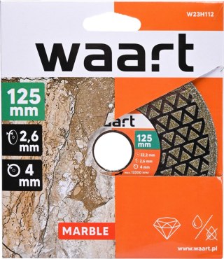 Wart Tarcza diamentowa 125 x 22.2, do szlifowania, fazowania W23H112