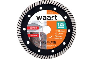 Wart Tarcza diamentowa 125 x 22.2 mm, Turbo W23D312