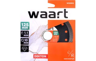 Wart Tarcza diamentowa 125 x 22.2 mm, turbo, do bardzo twardych spieków kwarcowych W23H012